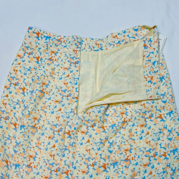 L Space Heat Wave Skirt Women Small Floral Maxi Cream Viscose New with Tags - Picture 10 of 12